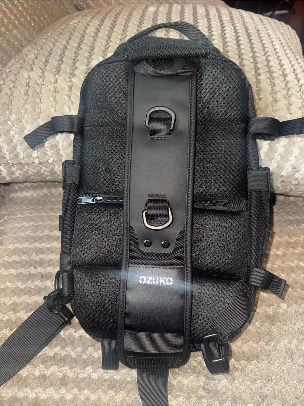 Men's Tactical Sling Backpack - Black